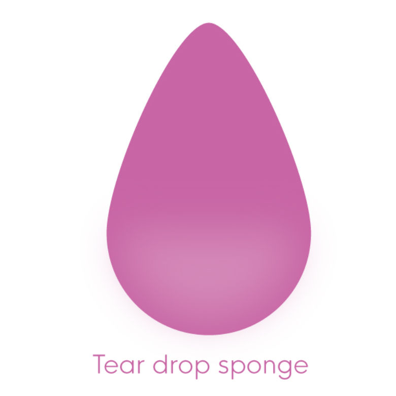 Tear drop open cell sponge