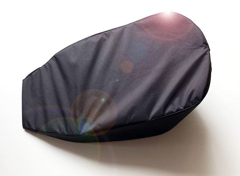 black pram cushion cover, covering wedge shaped foam